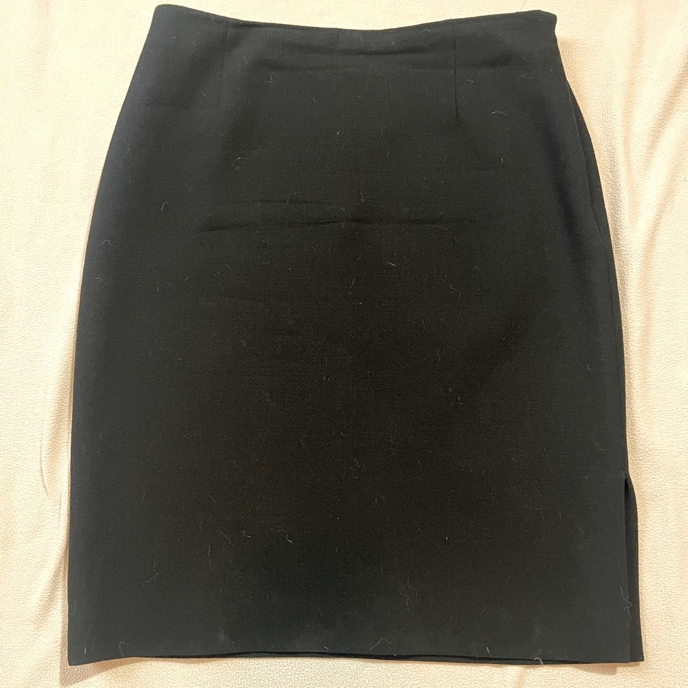 Ann Taylor Vintage Black Pencil Skirt, Size 4